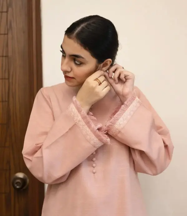 Blush Pink Cotton Silk Kurta